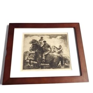 "Marauders" By Eugene Higgins Signed Etching